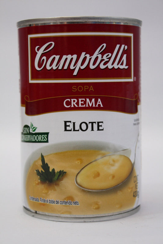 Media Caja Sopa Cambells Crema Elote de 420 grs con 12 latas - La Costeña-Sopas-La Costeña-7501011361492-MayoreoTotal