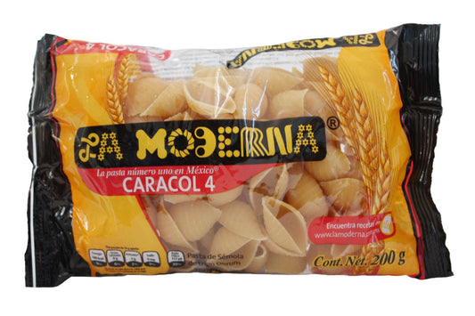 Media Caja Sopa Moderna Caracol No.4 de 200 grs con 10 bolsas - La Moderna-Sopas-La Moderna-MayoreoTotal