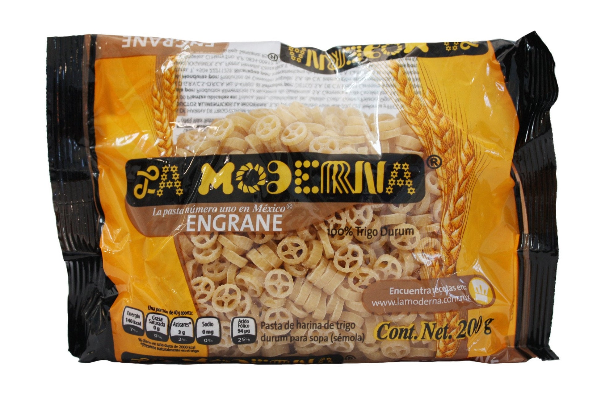 Media Caja Sopa Moderna Engranes de 200 grs con 10 bolsas - La Moderna-Sopas-La Moderna-MayoreoTotal