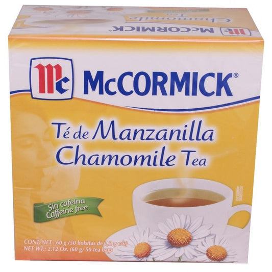 Media Caja Té de Manzanilla Mccormick de 50 sobres con 12 piezas - Herdez-Té-Herdez-MayoreoTotal