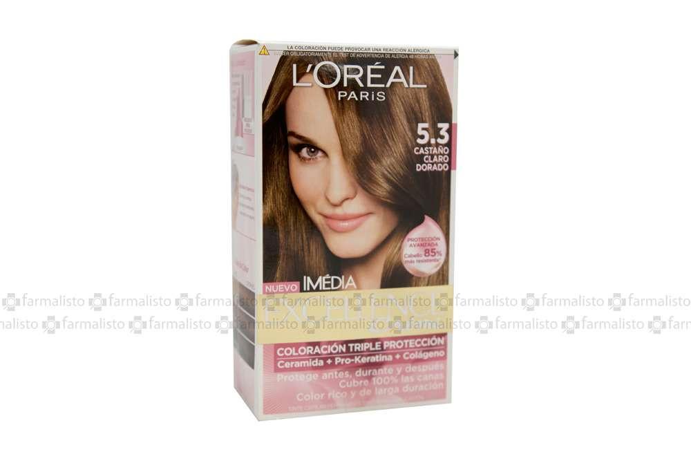 Media Caja Tinte Imedia Castaño Claro Dorado de 5.3 con 6 piezas - L´oréal-Tintes-L´Oreal-MayoreoTotal