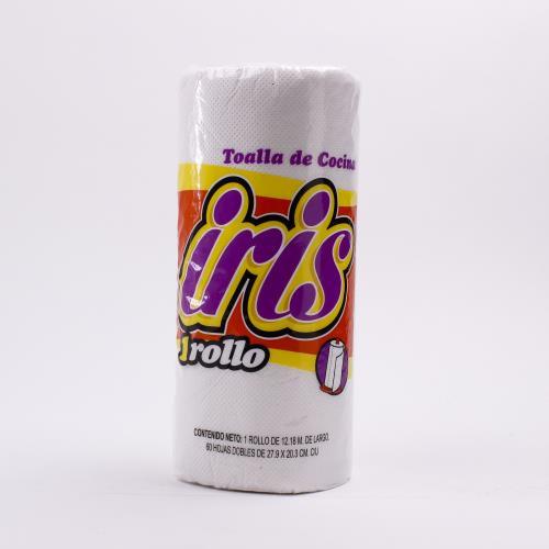 Media Caja Toalla de Cocina Iris de 60 hojas con 12 rollos - Fabrica de Papel San Francisco-Servitoalla-MayoreoTotal-MayoreoTotal