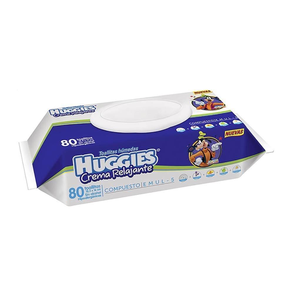 Media Caja Toallas Humedas Huggies con aroma relajante de 80 toallas con 9 paquetes Kimberly Clark-Toallas Humedas-Kimberly Clark-MayoreoTotal