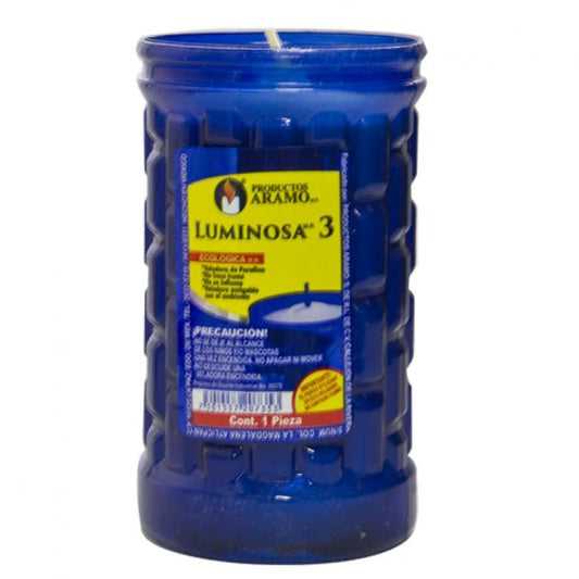 Media Caja Veladora Aramo Luminosa No.3 de 12 piezas - Aramo-Veladoras-Aramo-MayoreoTotal