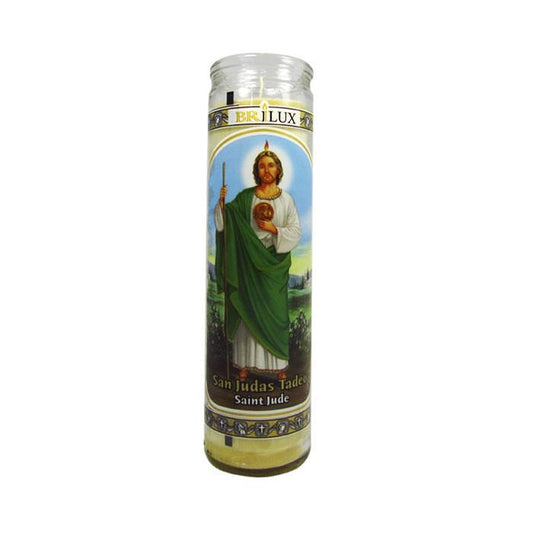 Media Caja Veladora Imagen San Judas Tadeo Con Farolito con 10 piezas-Veladoras-MayoreoTotal-MayoreoTotal