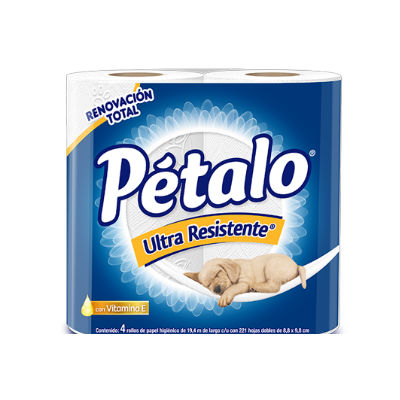 Medio Paquete Papel Higiénico Petalo Jumbo de 400 HD con 5 paquetes de 4 rollos - Kimberly Clark-Higienico-Kimberly Clark-MayoreoTotal