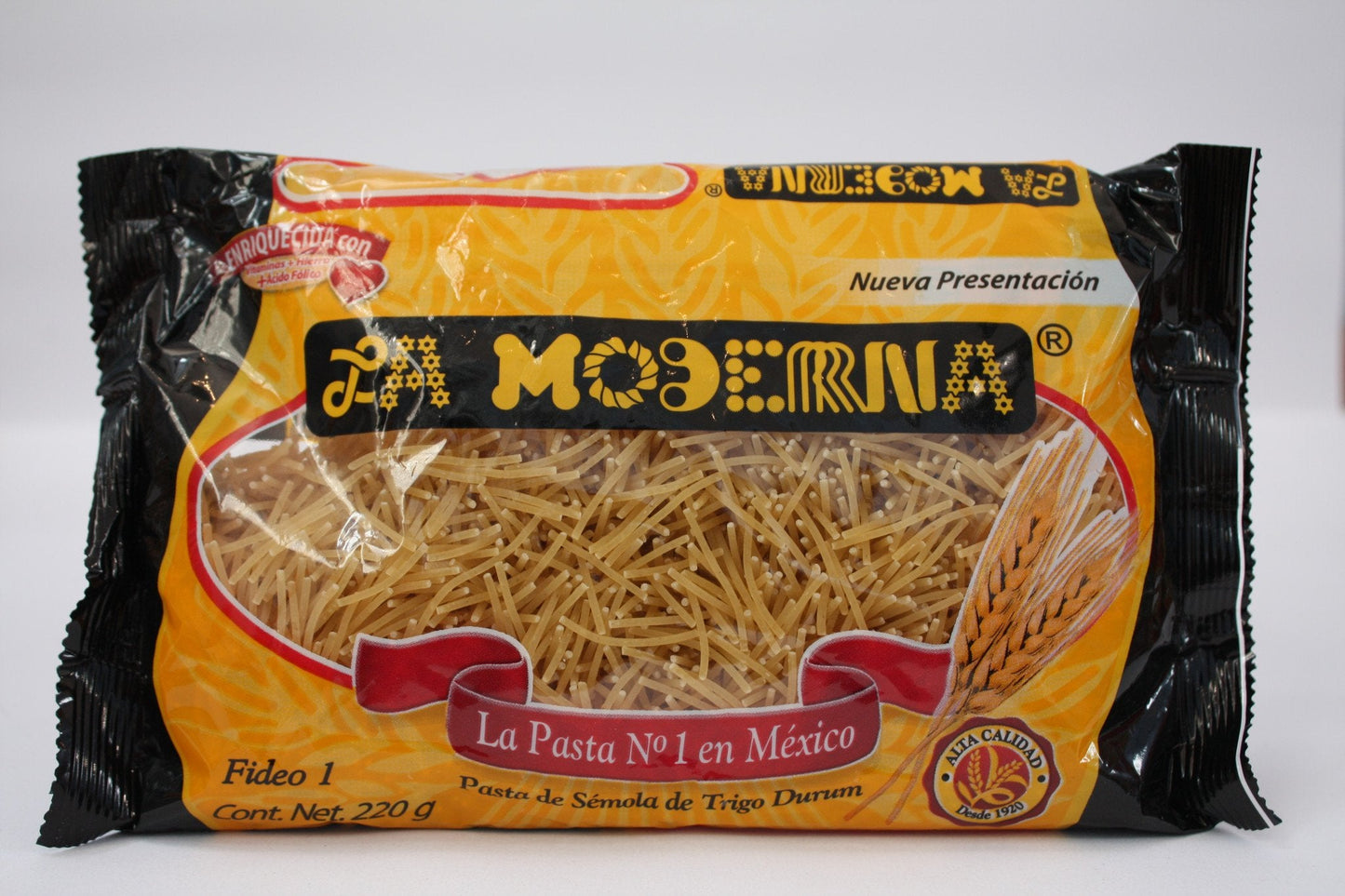Sopa Fideo No.1 (La Moderna) con 20 paquetes de 200 grs-Sopas-La Moderna-7501018310028C-MayoreoTotal
