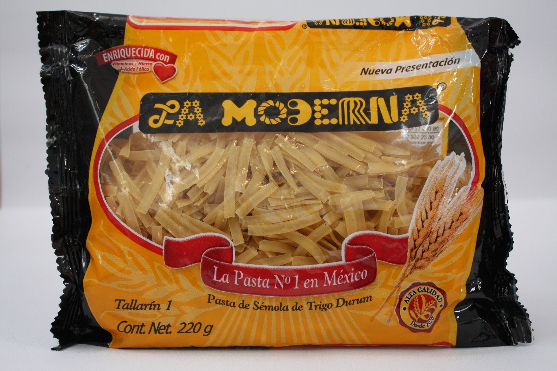 Sopa Tallarin No. 1 (La Moderna) con 20 paquetes de 200 grs-Sopas-La Moderna-7501018310042C-MayoreoTotal