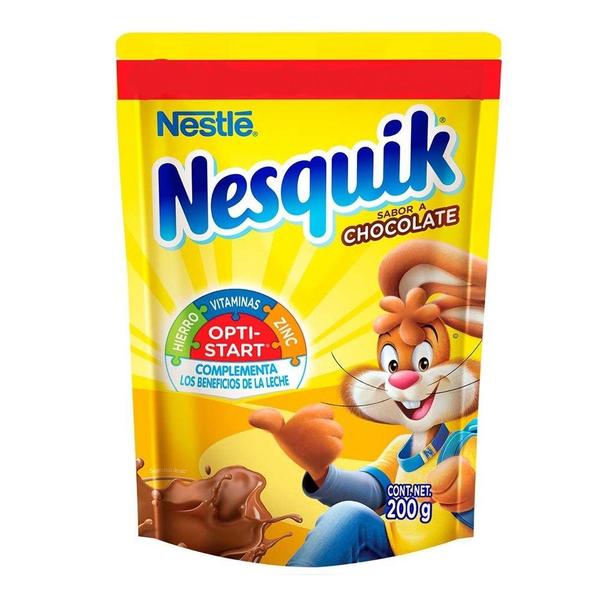 Media Caja Chocolate en Polvo Nesquik Bolsa Chocolate 200G/5P - SCG