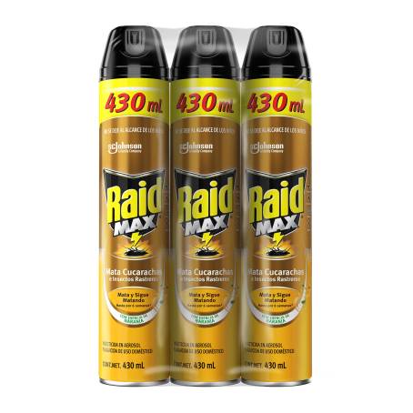 Raid Max 3 Pzas de 430 Ml - K