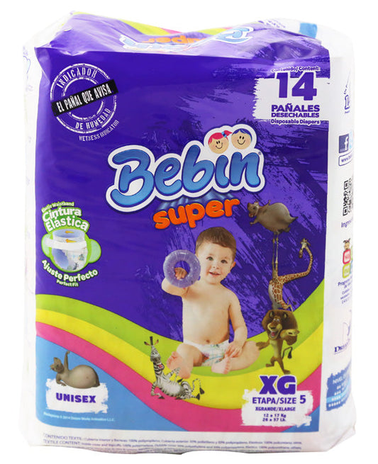 Caja pañal Bebin Super talla extra grande 6C/14P