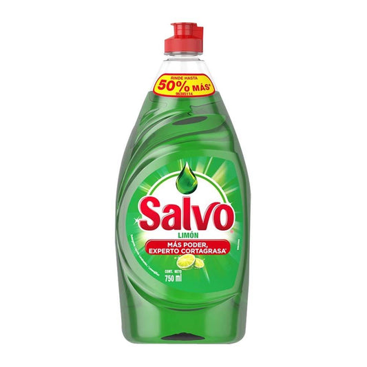 Caja Lavastrastes Salvo Liquido Limón 750M/12P