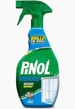 Limpiador de Vidrios en Spray Pinol con 12 piezas de 650ml